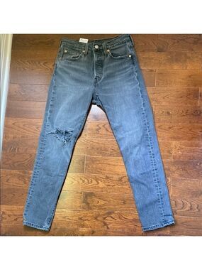 Levi’s 501S Filiforme Skinny Grey Jeans Five Button Fly Size 25